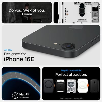 15. Spigen Ultra Hybrid MagSafe Hülle für iPhone 16e / 17e Neo One – Transparent