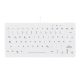 CHERRY AK-C4112 – Kompakte medizinische Tastatur, Hintergrundbeleuchtung, USB, QWERTZ-Tastatur, Deutsch, weiß