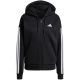 9. adidas Essentials 3-Streifen-Kapuzenpullover mit durchgehendem Reißverschluss W JE1283