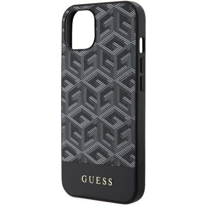 6. Guess GCube Stripes MagSafe Hülle für iPhone 15 / 14 / 13 – Schwarz