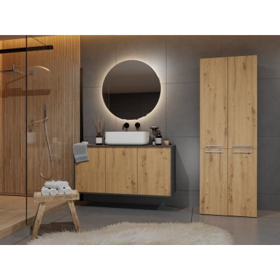 6. Badezimmer-Säule NEL ANT/ART 2 Körbe lange Türset