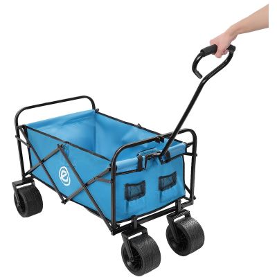 26. Deluxe Faltbarer Reise- und Strandbuggy 66x48x90cm mit Griff, Blau