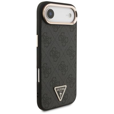 4. Guess 4G Triangle Logo MagSafe Hülle für iPhone Air – Schwarz und Gold