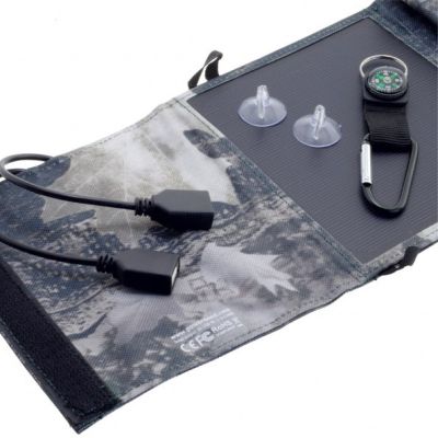3. PowerNeed ES-5 Solarpanel - 18W Moro Solarladegerät