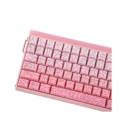 14. HERO84 HE PINK+Gradient+Contour Tastatur mit Dragon King Schaltern RGB AULA