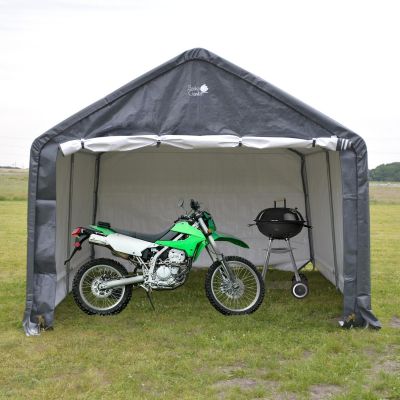 22. Gartengarage-Pavillon 3,50 x 3,50 x 2,60 m, grau, Saska Garten