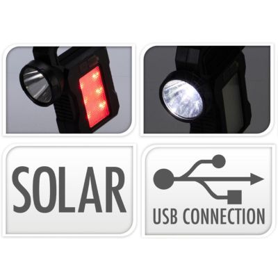 11. Redcliffs Taschenlampe, Campinglampe, USB-Ladefunktion und Solar