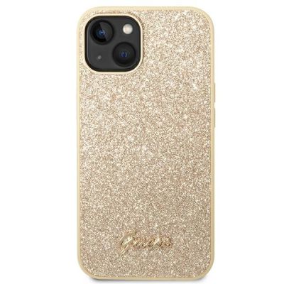3. Guess Glitter Script Case für iPhone 14 Plus - Gold