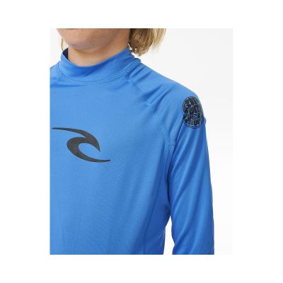 6. Lycra RIP CURL Waves Langarmshirt für Jungen, blau