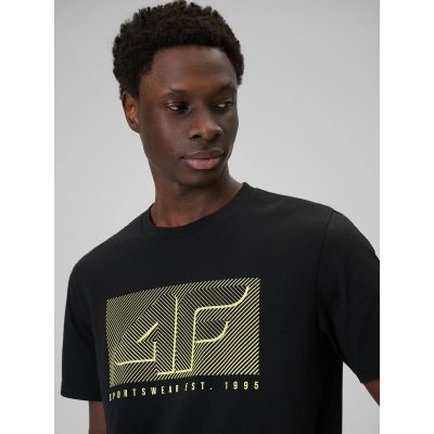 5. Herren-T-Shirt mit Aufdruck, regulär, Größe 4F 4FRSS26TTSHM3991-20S