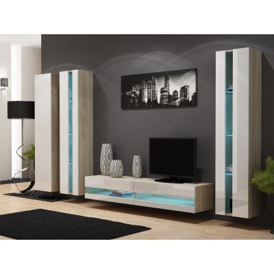 2. TV-Schrank VIGO NEU '180' 30/180/40 Sonoma/Weiß flach