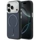 Mercedes Leder 3D MagSafe Hülle für iPhone 17 Pro Max - Marineblau