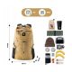 3. Qunature wasserdichter Wanderrucksack khaki 20l