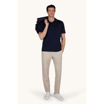 5. Paul&Shark Herren-Poloshirt aus Baumwolle und Lyocell, Marineblau (25411283-13)