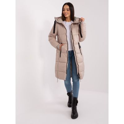 3. Damen Winter Beige Steppjacke SUBLEVEL lang knielang (D50048X44518B3)