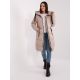 3. Damen Winter Beige Steppjacke SUBLEVEL lang knielang (D50048X44518B3)