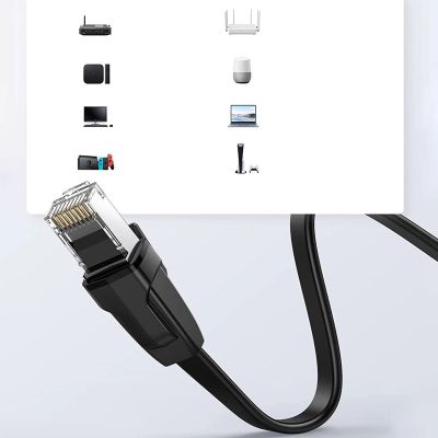 8. Ugreen NW102 50174 flaches LAN-Ethernet-Kabel Kat. 6 2m - schwarz