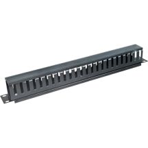 Alantec 1U 19" Kabelorganisator mit Abdeckung PK008 (PK008)