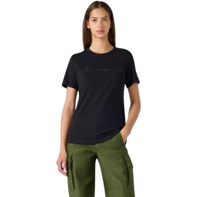 Champion Damen Kurzarm-T-Shirt Schwarz 119125 KK001