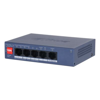 2. Dahua Technology CS4005-4ET1GT-36 Managed Network Switch L2 Gigabit Ethernet (10/100/1000) unterstützt PoE Blue