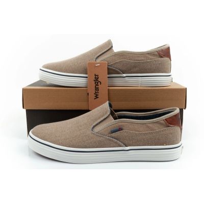 10. Wrangler Calypso Herren-Sportschuhe, Slip-On-Sneaker, braun, bequem