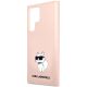 6. Karl Lagerfeld KLHCS23LSNCHBCP S23 Ultra S918 Hardcase pink/pink Silikon Choupette