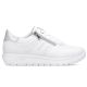 4. Weiße Damen-Sportschuhe aus Leder, Remonte Rieker D2V03-80