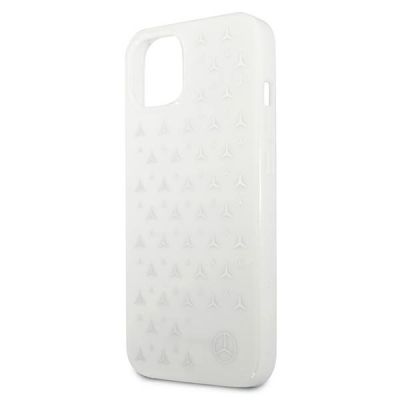 6. Mercedes Silver Stars Pattern Case für iPhone 13 mini - Weiß
