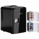 ELLE Home ESDAF101BKEU 4L Schwarzer Minikühlschrank