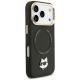 4. Karl Lagerfeld Big Strap Choupette Metal Logo MagSafe Hülle für iPhone 17 Pro Max – Schwarz