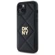 2. DKNY Quilted Stack Logo Hülle für iPhone 15 Plus – Schwarz