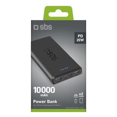 2. Powerbank SBS TTBB10000FASTPD20K 10000 mAh 20W mit Power Delivery - schwarz