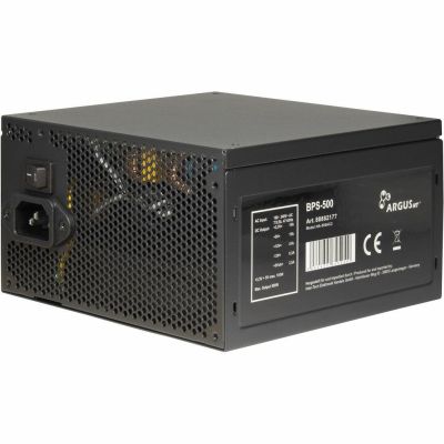 3. Inter-Tech ArgusNT BPS-500 Netzteil – 500 W – 100–240 V – 47–63 Hz – 7/3,5 A – 100 W – 420 W