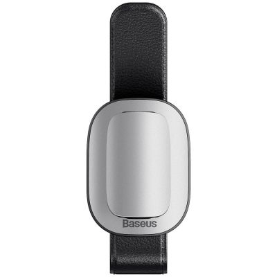 2. Baseus Platin Fahrzeug Brillen clip Nabenklemmung silber (ACYJN-B0S)