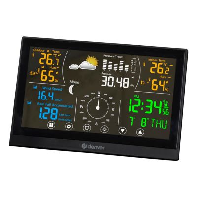 5. Denver WS-650 Digitale Wetterstation Weiß (Netz-/Batteriebetrieb)
