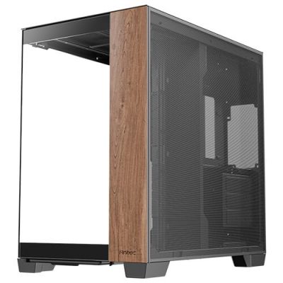 4. Antec C8 Full-Tower-Computergehäuse aus Holz, Schwarz