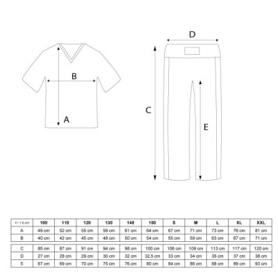 7. TOP TEN GRAPHIC Kickboxanzug, schwarz-weiß, XS (150 cm)