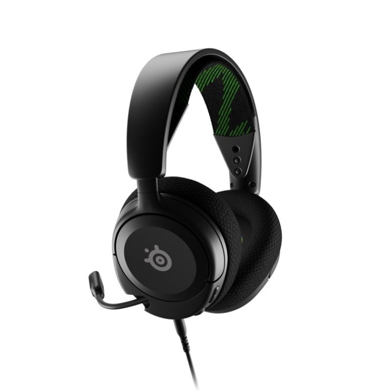5. Steelseries ARCTIS NOVA 1X Gaming-Headset mit Kabel und Kopfband, Schwarz, Grün