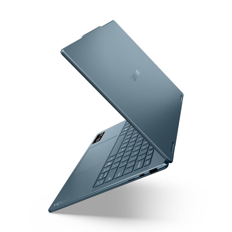12. Lenovo Yoga 7 2-in-1 14AKP10 Ryzen AI 5 340 14,0" WUXGA Touch OLED 400 Nits glänzend 60 Hz 16 GB LPDDR5-6400 SSD512 Radeon 840M Grafikkarte 5,0 MP Kamera 70 Wh Windows 11 Tidal Teal