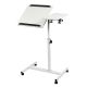 4. MACLEAN Mobiler Schreibtisch-/Laptopständer, Weiß, Höhenverstellbar 59–89 cm, max. 30 kg, MC-121 W