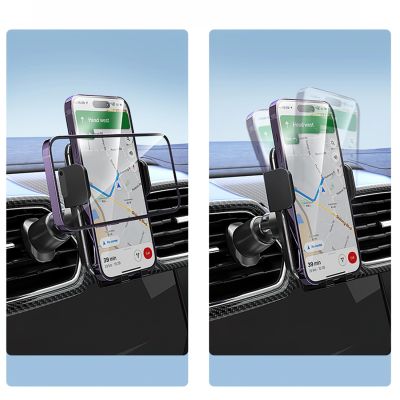 9. Wozinsky WEDZ-3Y8S Auto-Klemmhalterung mit 15W induktivem Ladegerät für Telefon an der Lüftungsöffnung - schwarz
