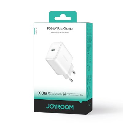 8. Joyroom JR-TCF24 USB-C PD 30W QC SFC Netzwerkladegerät – Weiß