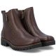 4. Braune Damen-Ankle-Boots aus Leder mit Reißverschluss, Rieker 78556-28
