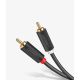 16. Ugreen AV104 10518 Audiokabel 2RCA (männlich) / 2RCA (männlich) 2 m – grau