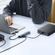 9. Baseus UltraJoy Series USB-A/USB-C Hub (4x USB-A 3.1, 1x USB-C 5V) – Grau