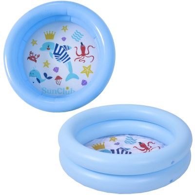 7. Kinderpool mit 2 Ringen, 76 x 20 cm, 57157, Blau