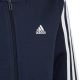 5. adidas Essentials 3-Streifen Fleece-Hoodie mit durchgehendem Reißverschluss Jr IC0600