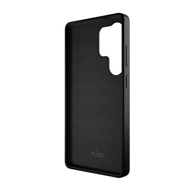 4. Puro Icon Silikonhülle für Samsung Galaxy S25 Ultra – Schwarz