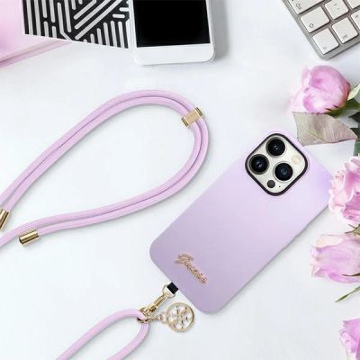 4. Guess CBDY Cord-Handyband – Flieder