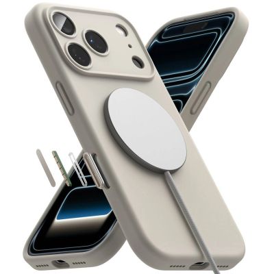 5. Ringke Silikon MagSafe Hülle für iPhone 18 Pro Max – Beige